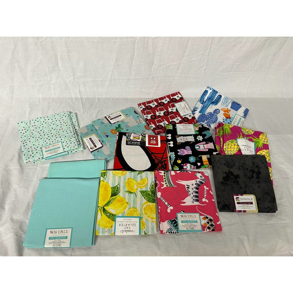 14 Fat quarter, waverly, create it, single and marvel